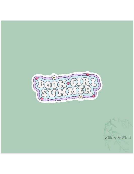 Book Girl Summer- Bookish Sticker
