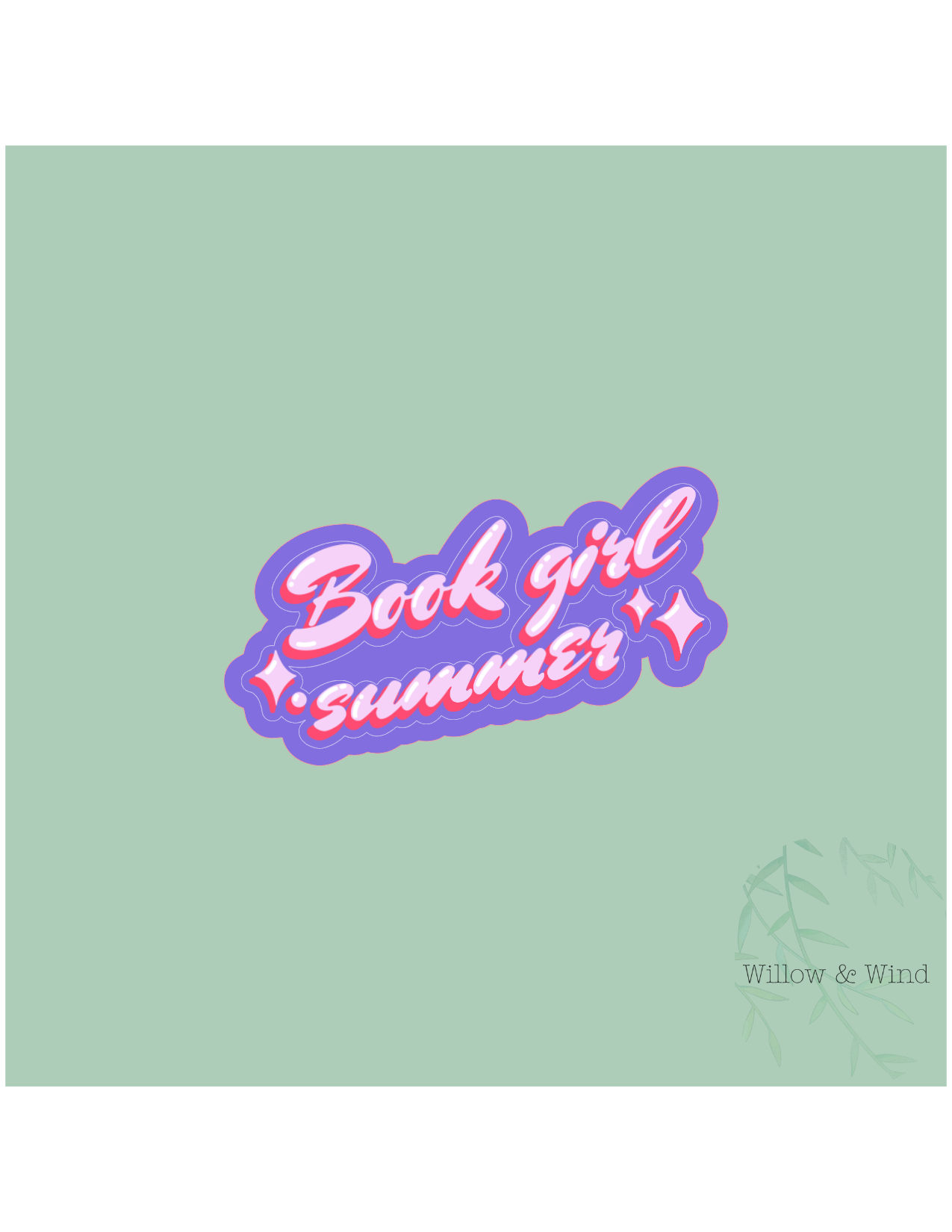 Book Girl Summer - Bookish Sticker