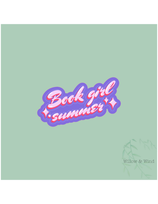 Book Girl Summer - Bookish Sticker