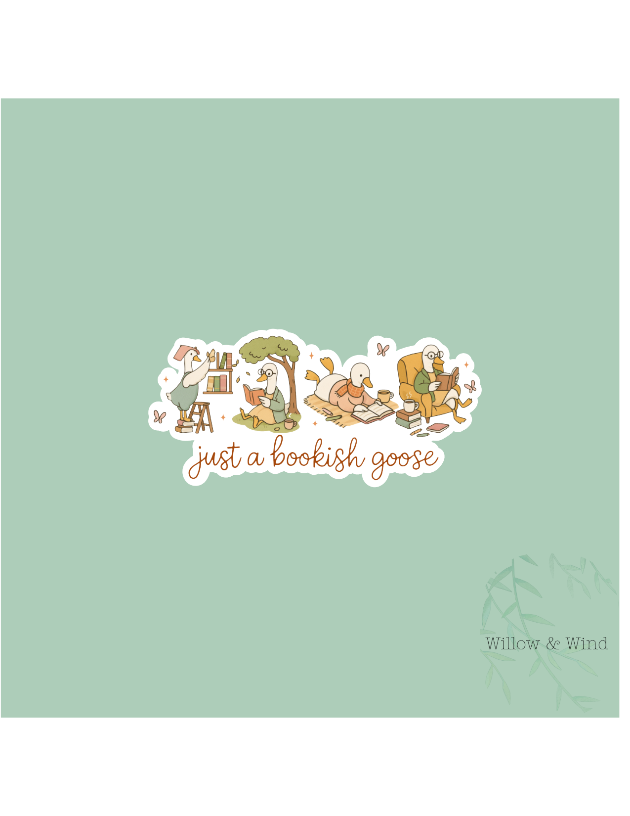 Bookish Goose - Bookish Sticker