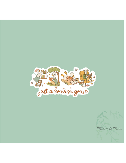 Bookish Goose - Bookish Sticker