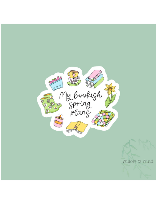Bookish Spring Plans - Bookish Sticker