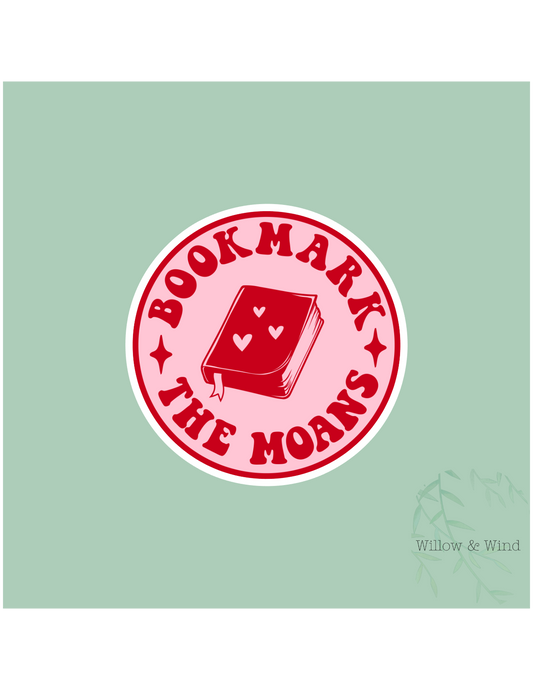 Bookmark The Moans - Bookish Sticker