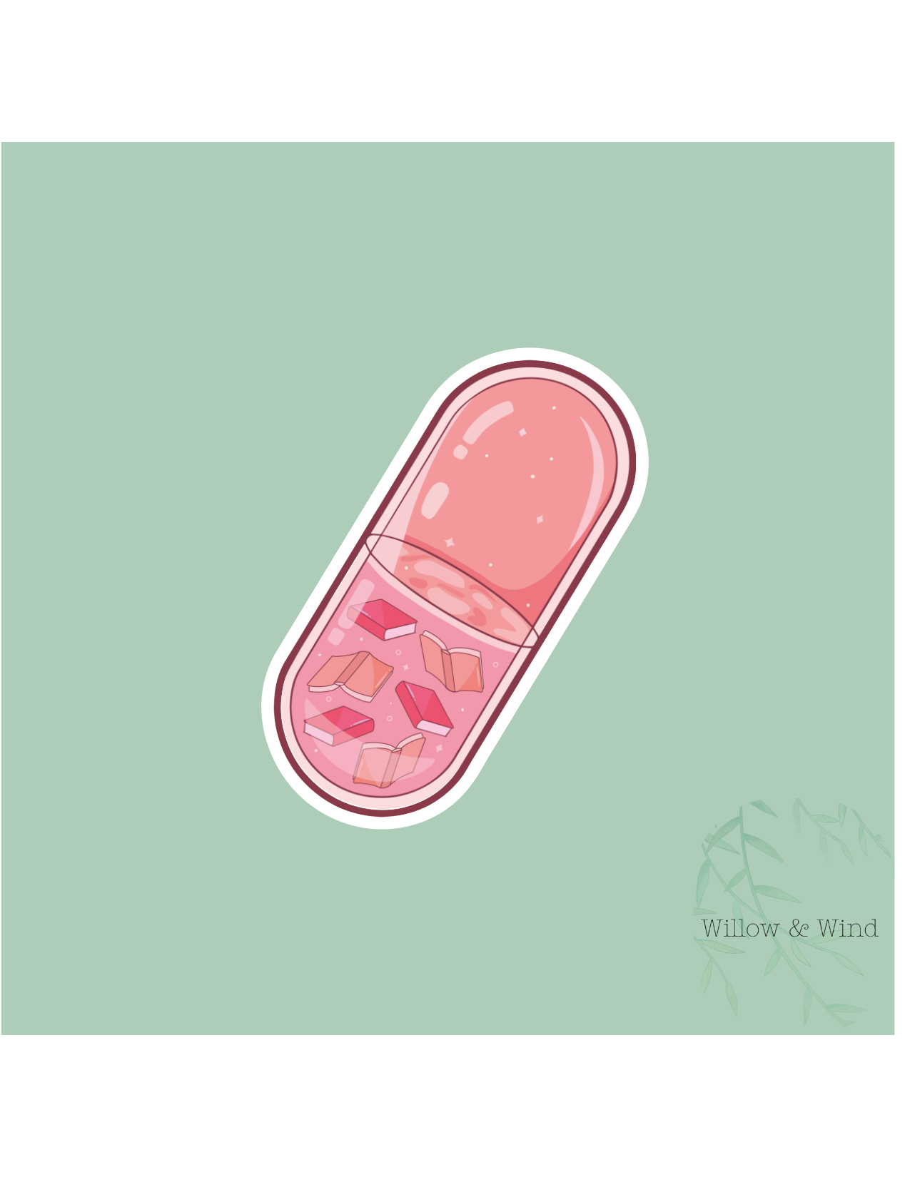 Book Pill - Bookish Sticker