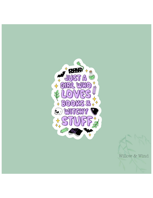 Books & Witchy Stuff - Bookish Sticker