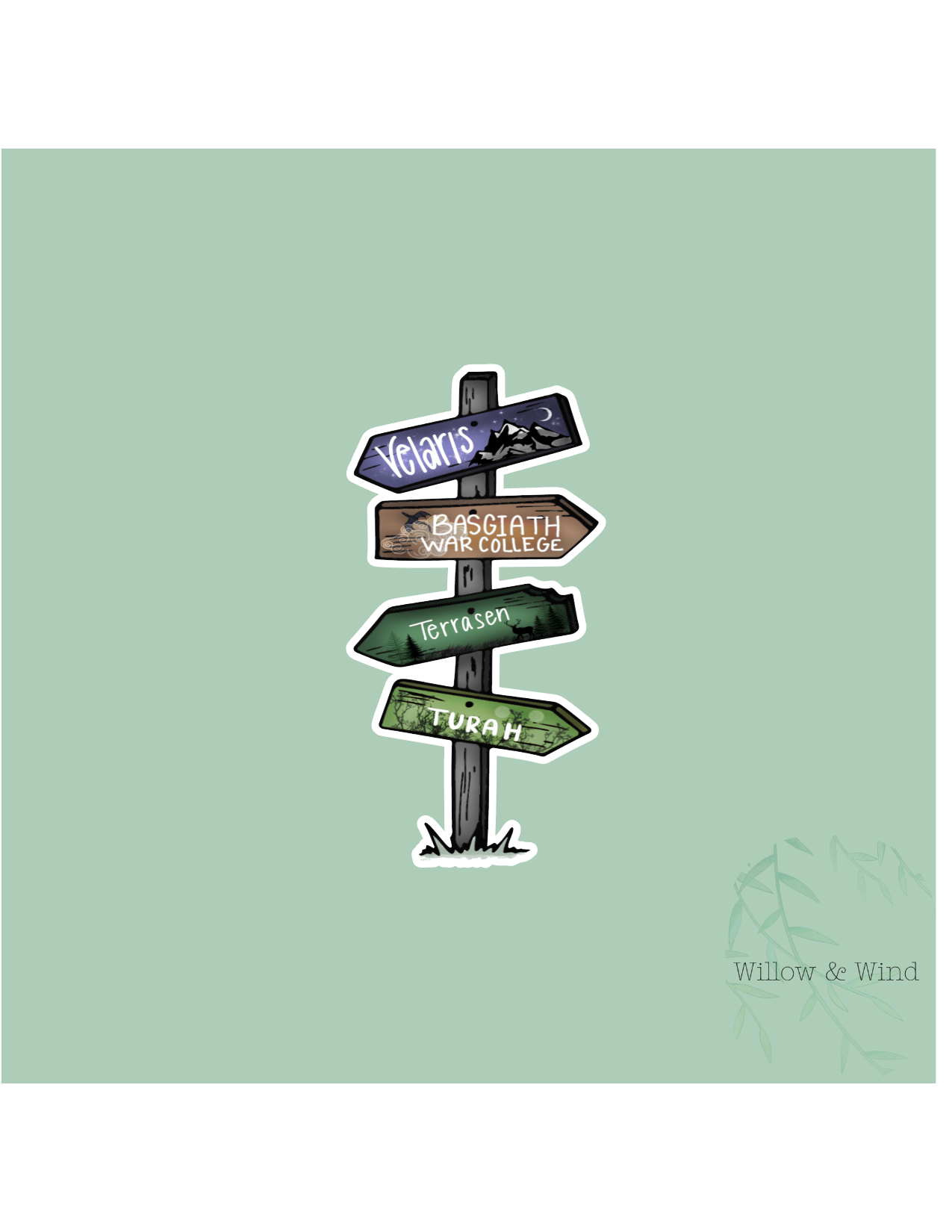 Book Street Sign - Bookish Sticker