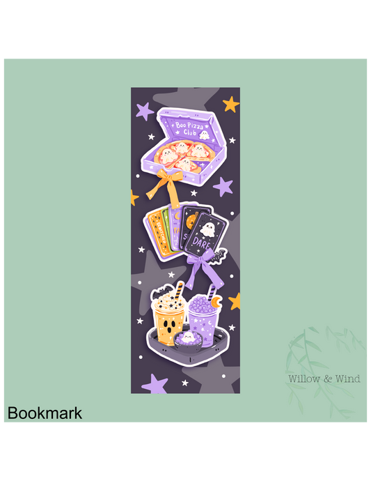 Boo Pizza Spooky Bookmark