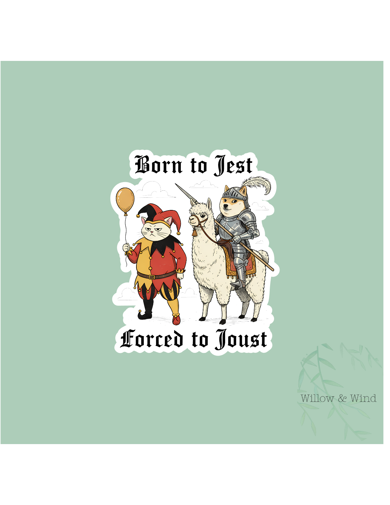 Born To Jest Sticker