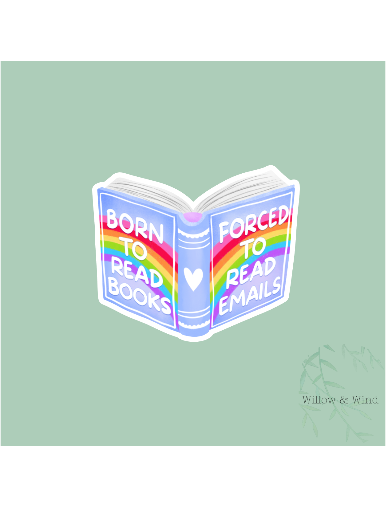 Born To Read Books - Bookish Sticker