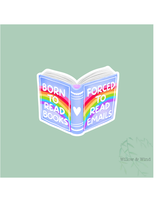 Born To Read Books - Bookish Sticker