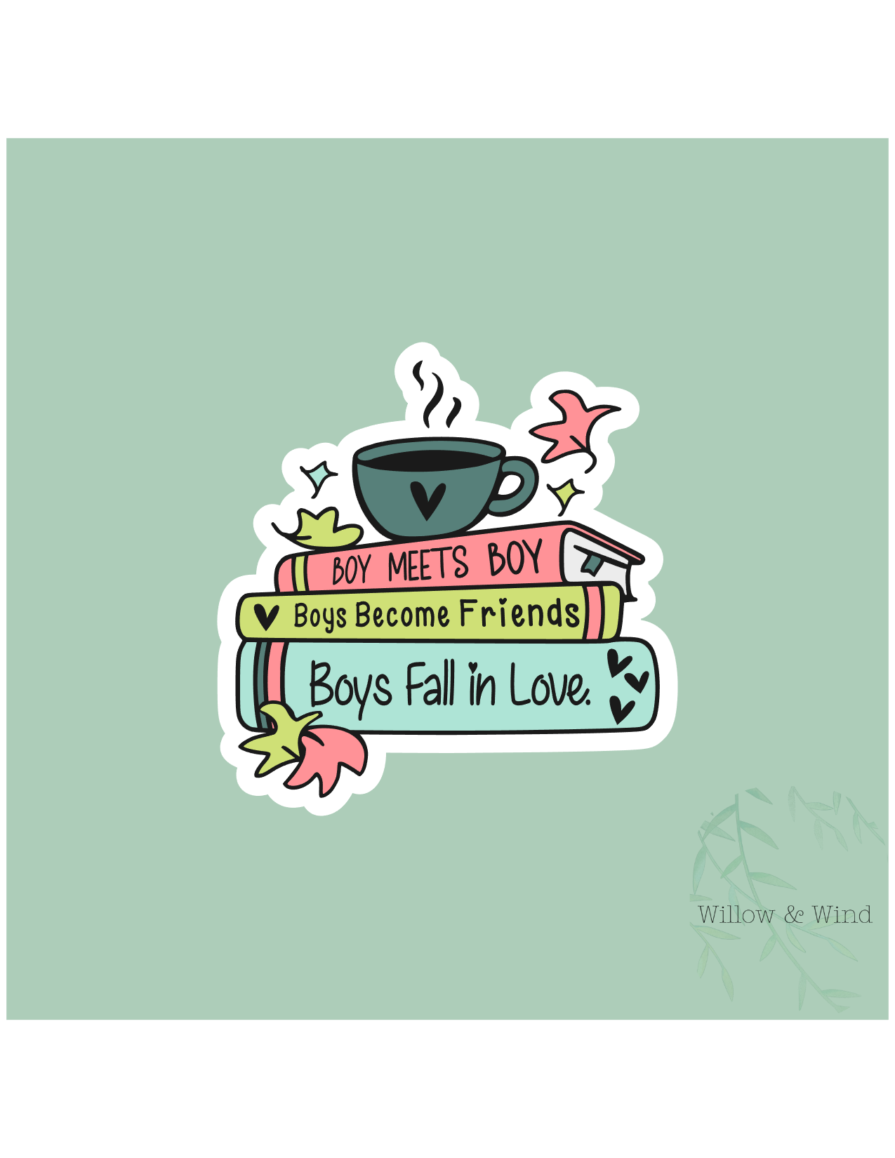 Boy meets Boy - LGBTQ Sticker