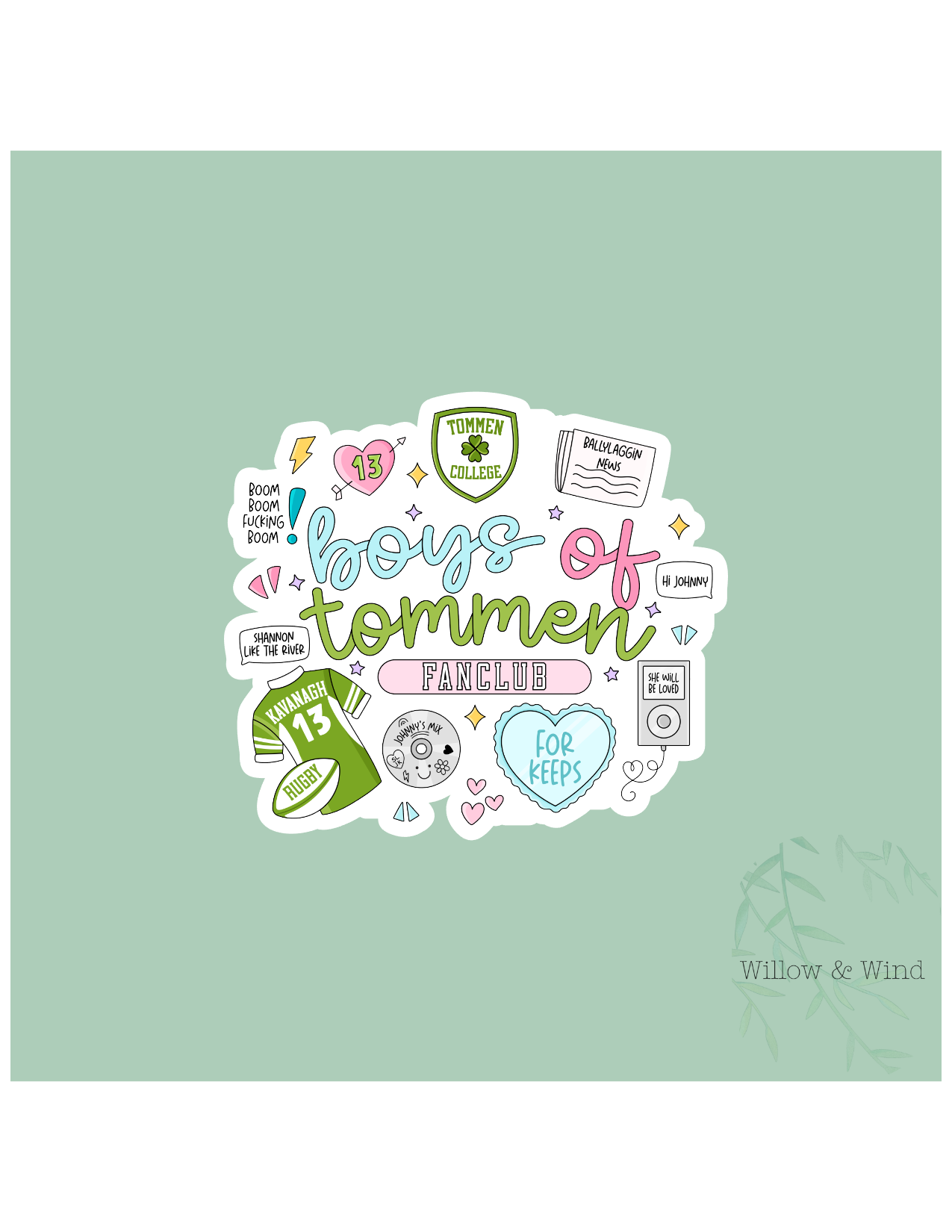 Boys of Tommen - Bookish Sticker