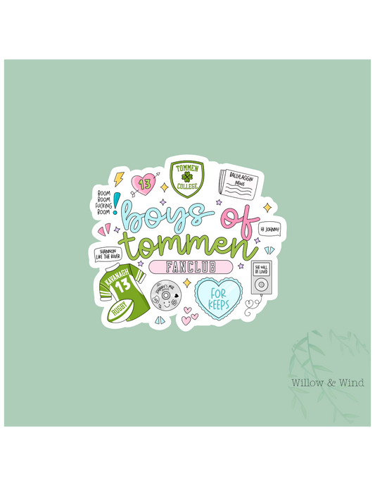 Boys of Tommen - Bookish Sticker