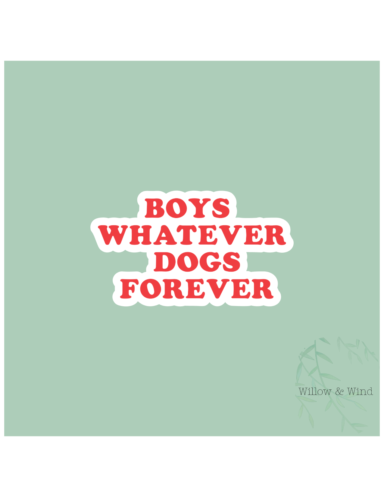 Boys Whatever Animal Sticker