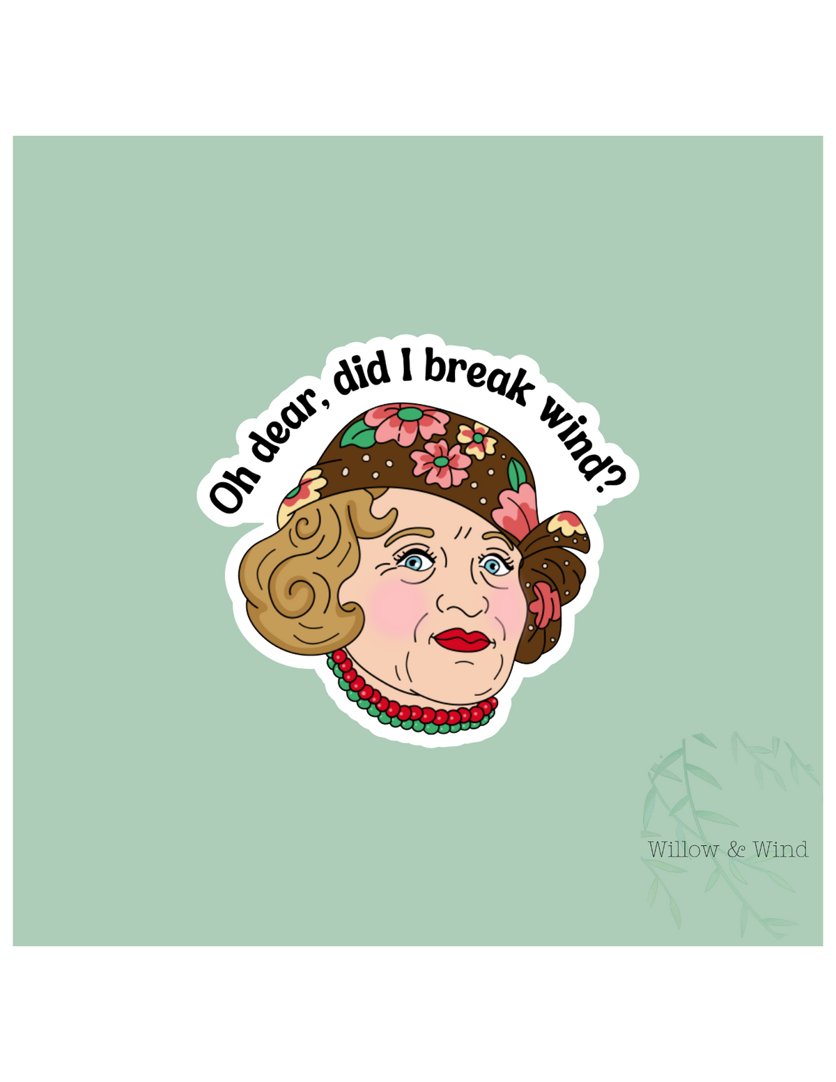 Break Wind Vacation Christmas Sticker