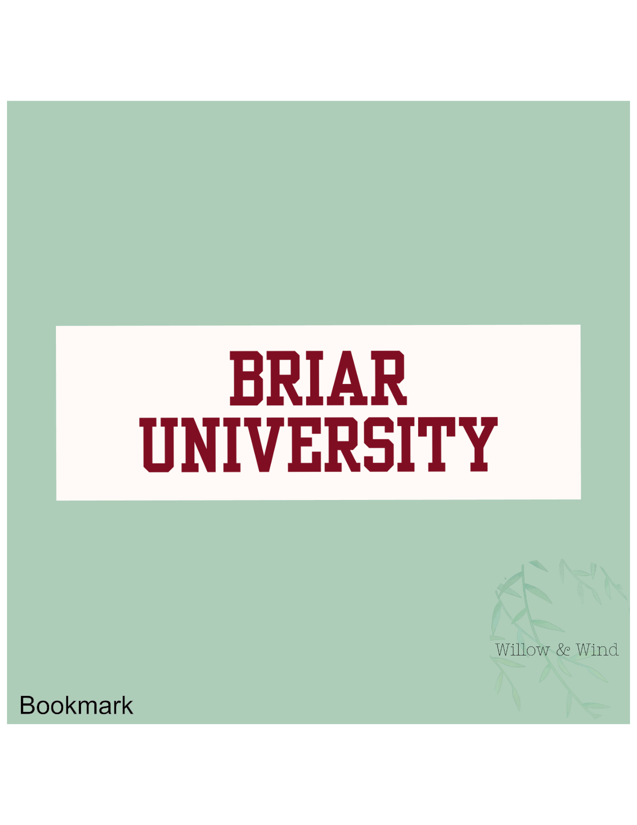 Briar University Off Campus Bookmark