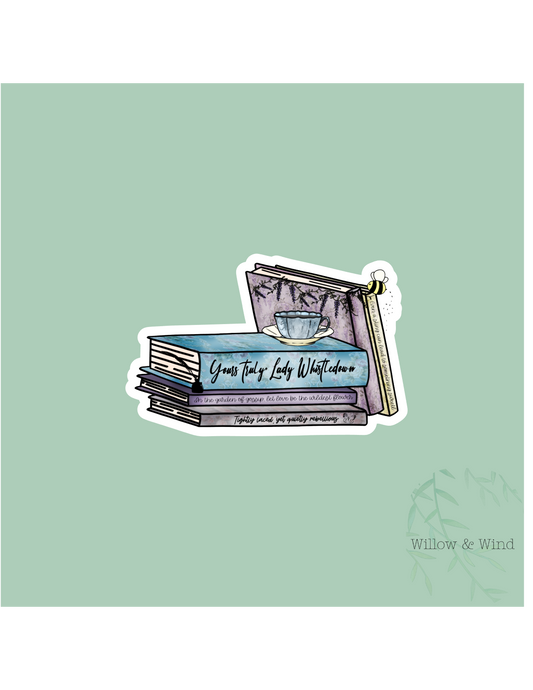 Bridgeton Book Stack - Bookish Sticker