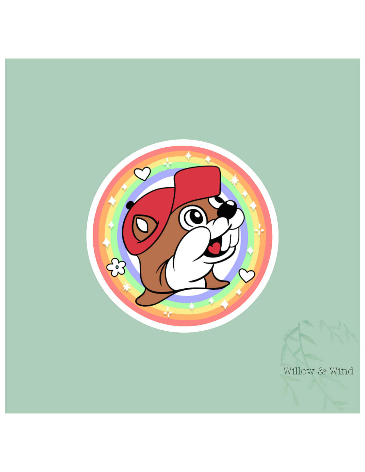 Gas Station Beaver Sticker