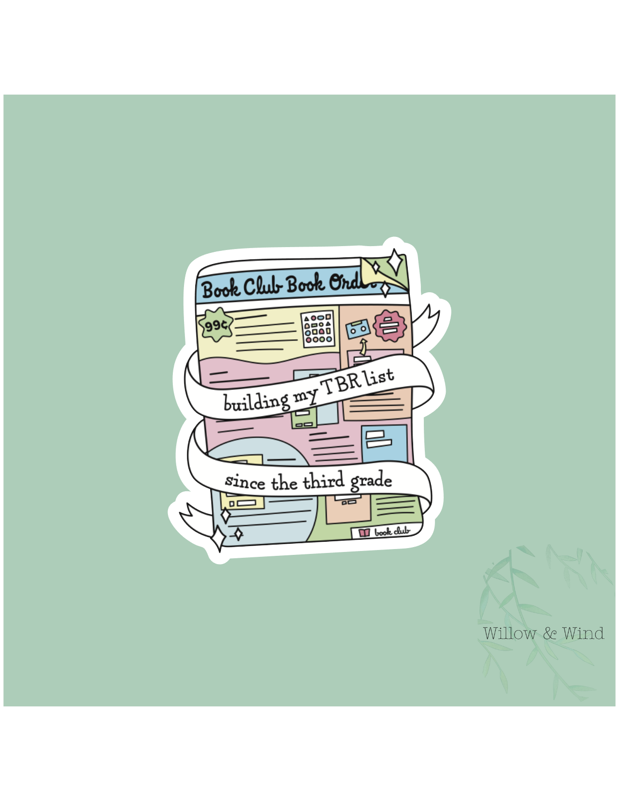 Building my TBR - Bookish Sticker