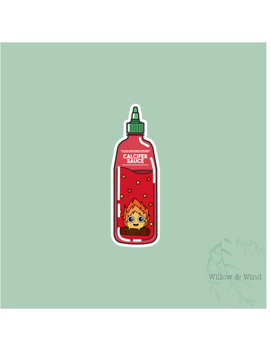 Calcifer Hot Sauce Sticker