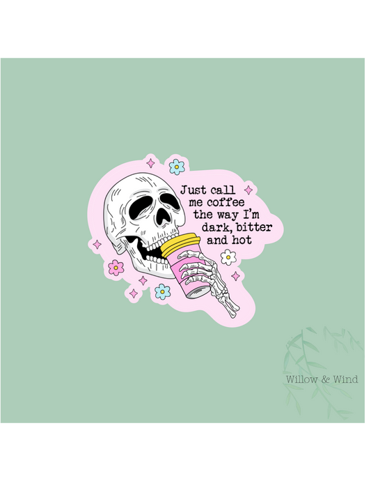 Call Me Coffee Coffee Sticker