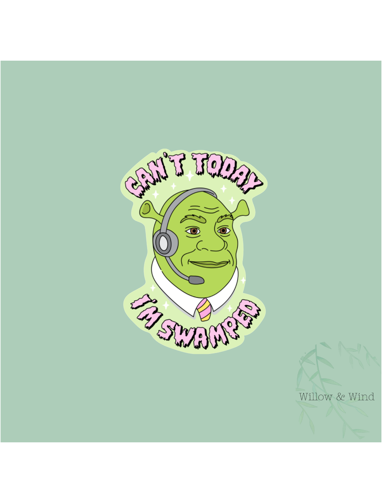I'm Swamped Sticker