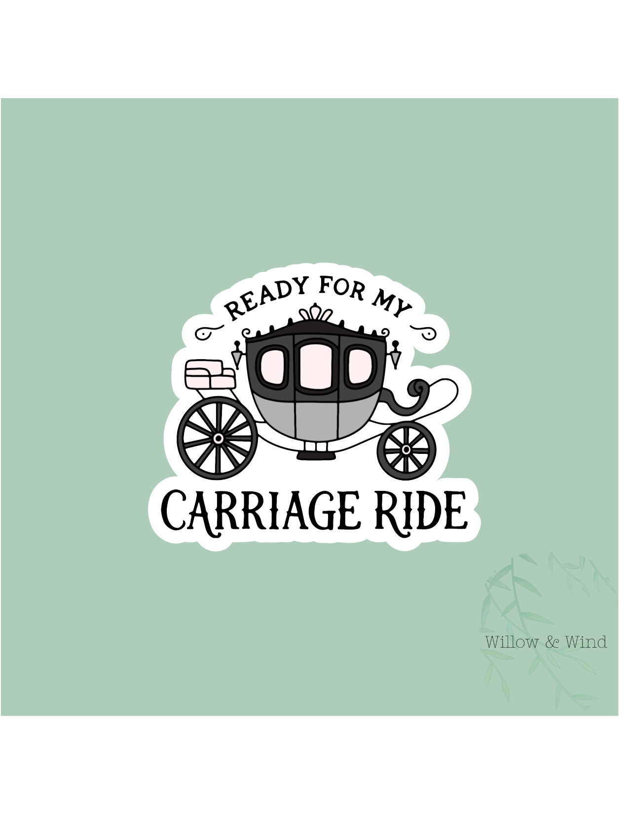 Carriage Ride - Bookish Sticker