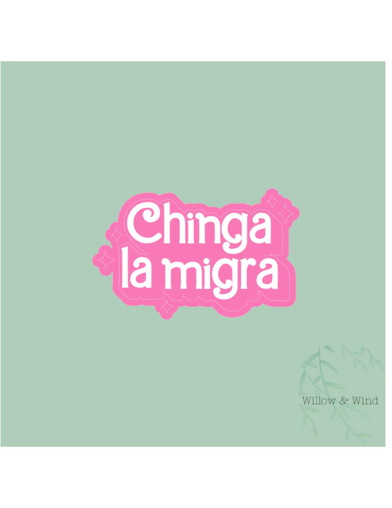 Chinga la Migra Activism Sticker