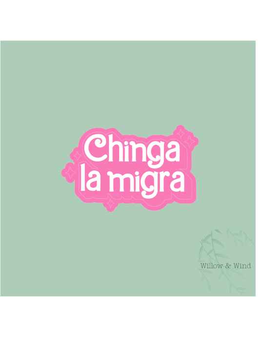 Chinga la Migra Activism Sticker