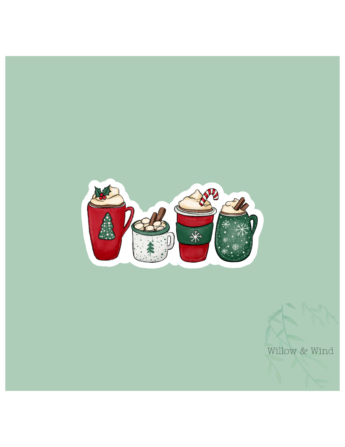Christmas Coffee Christmas Sticker