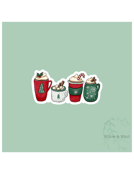 Christmas Coffee Christmas Sticker