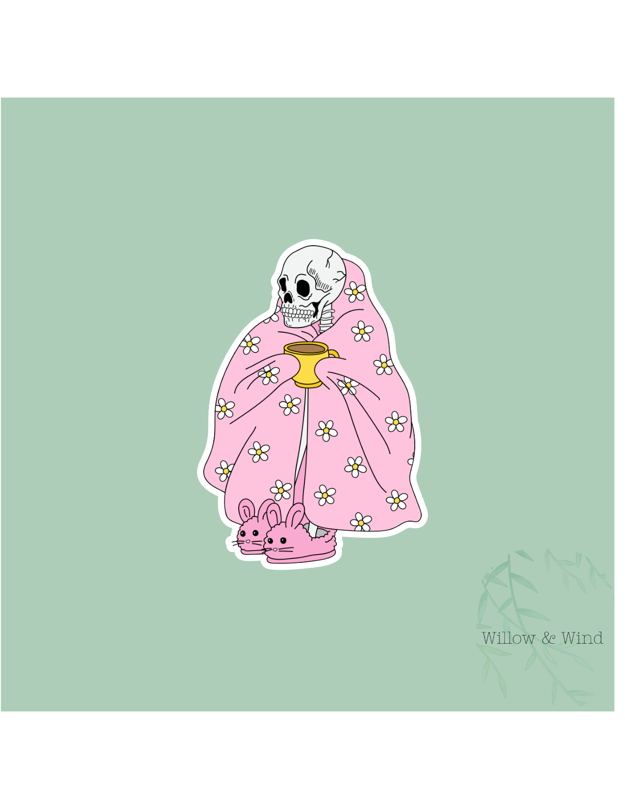 Coffee Skeleton Coffee Sticker
