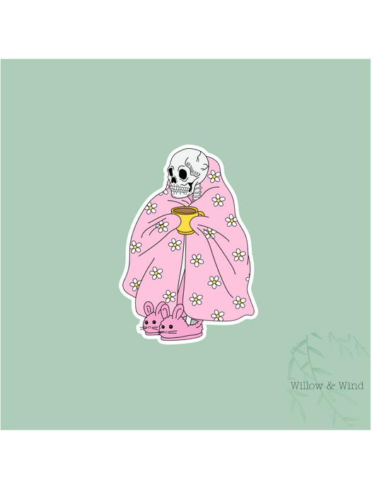 Coffee Skeleton Coffee Sticker