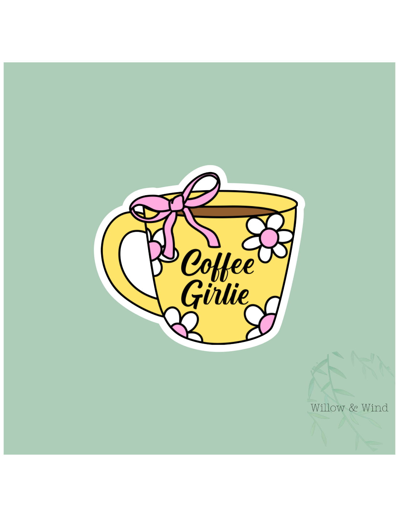 Coffee Girlie Coffee Sticker