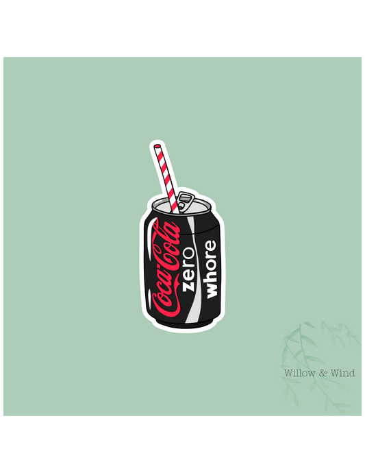 Cola Zero Whore Sticker
