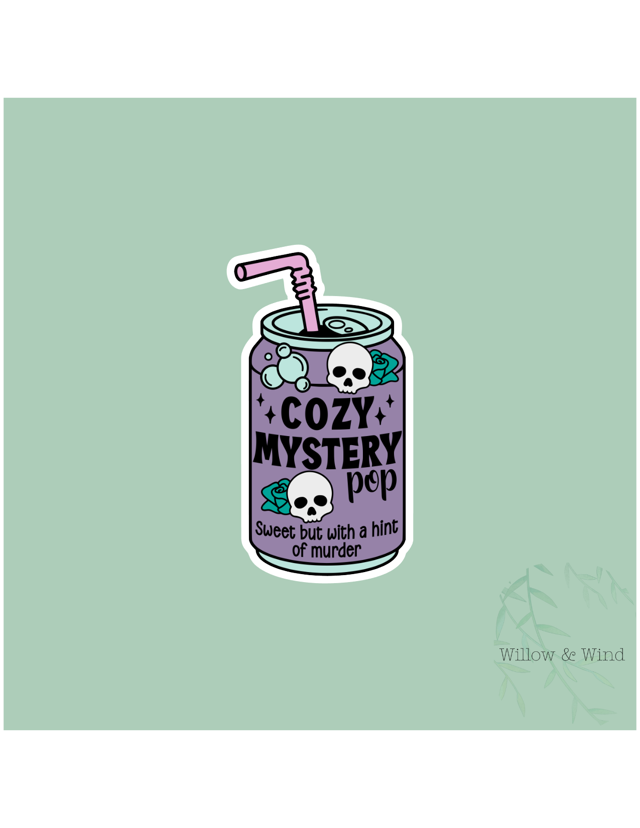 Cozy Mystery Pop - Bookish Sticker