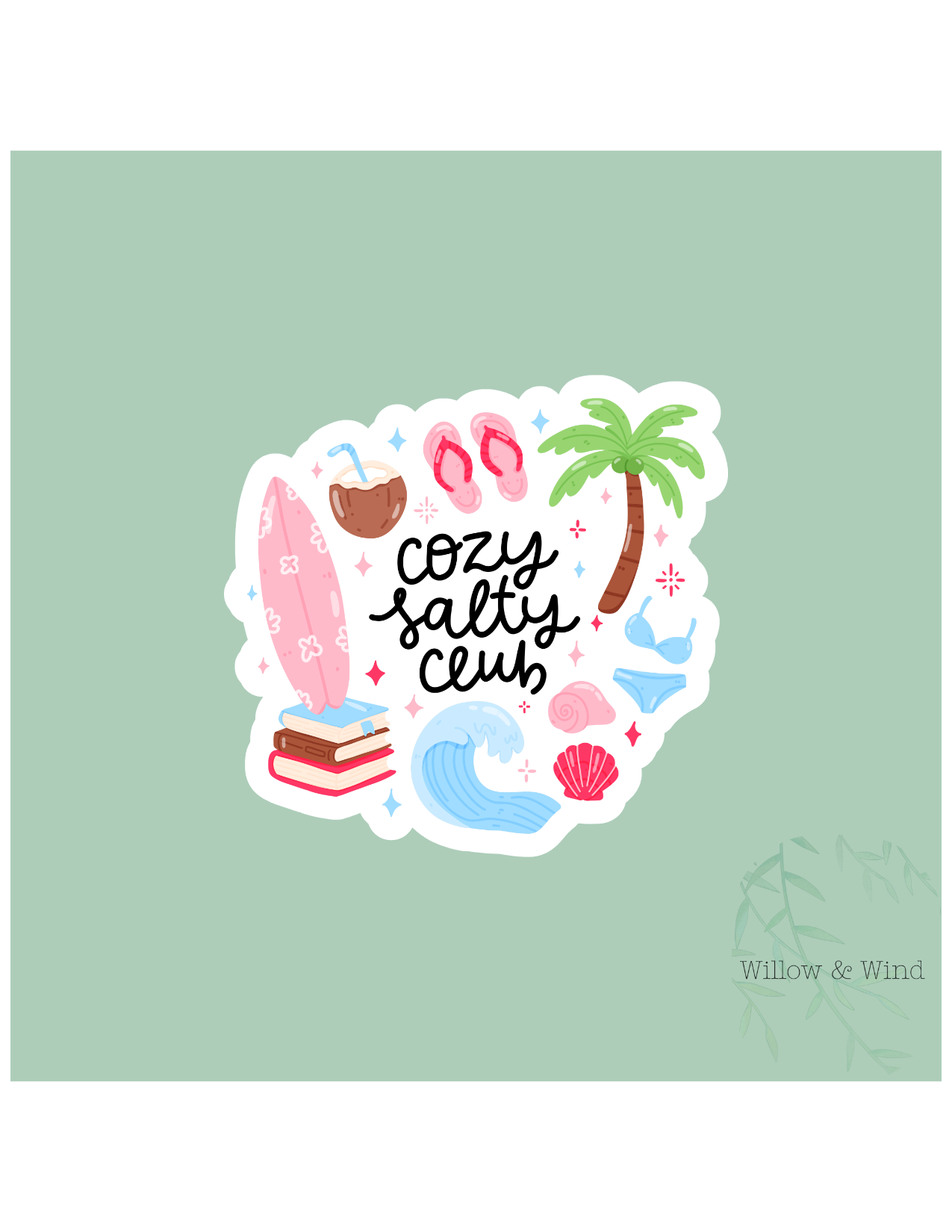 Cozy Salty Club Sticker