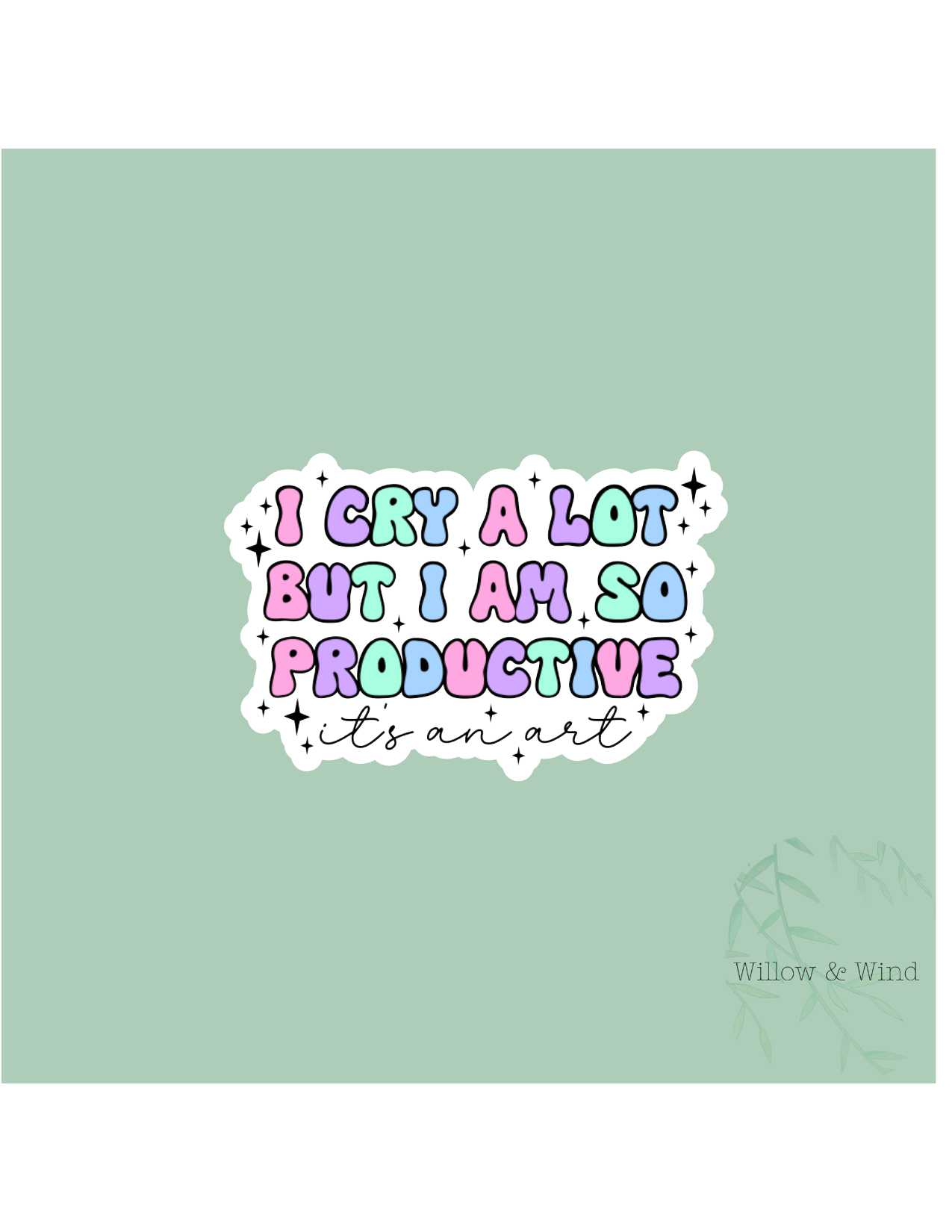 Cry A Lot Sticker