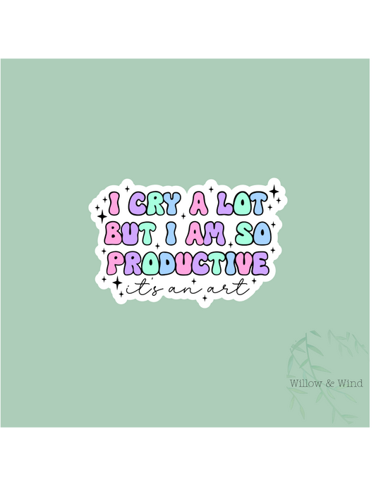 Cry A Lot Sticker
