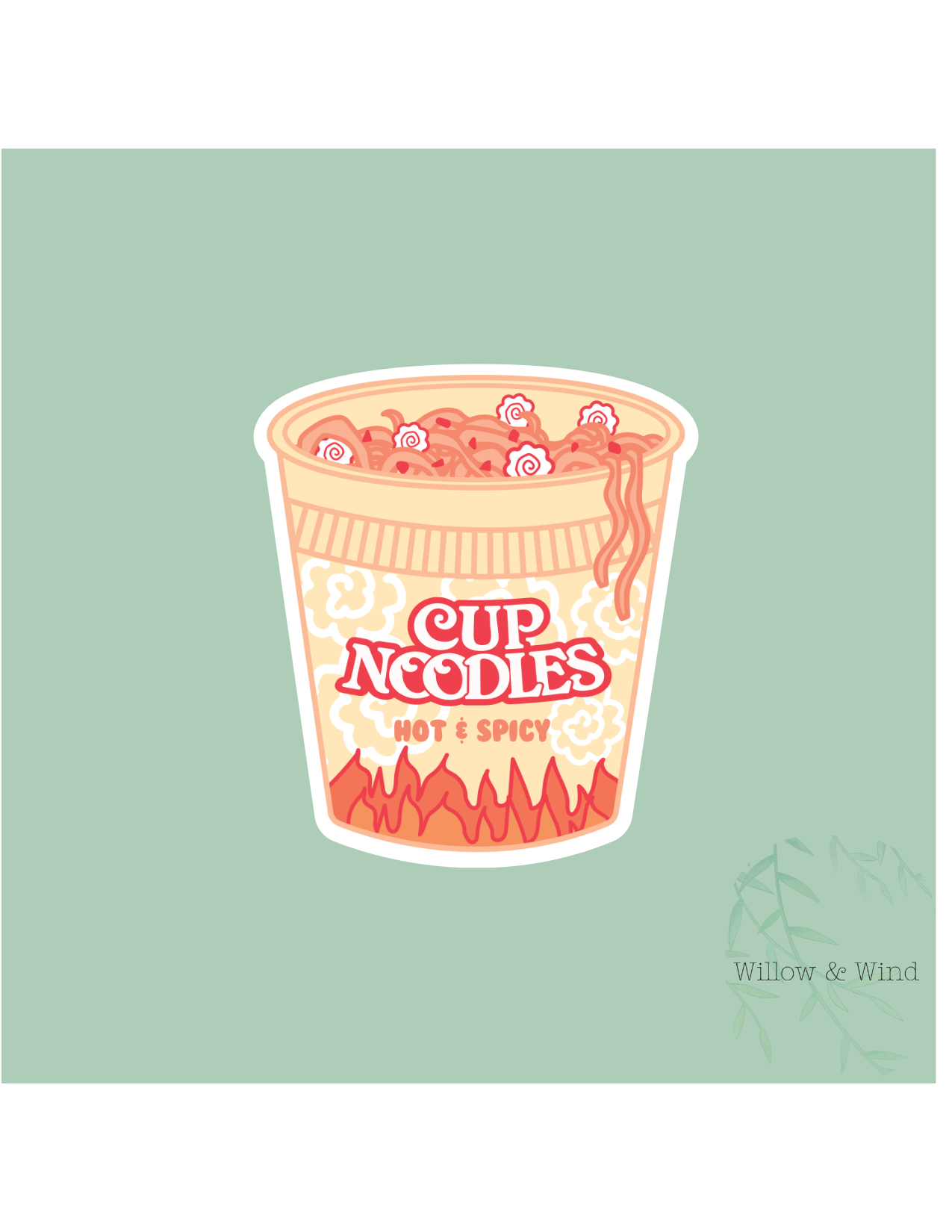 Hot & Spicy Noodles Sticker