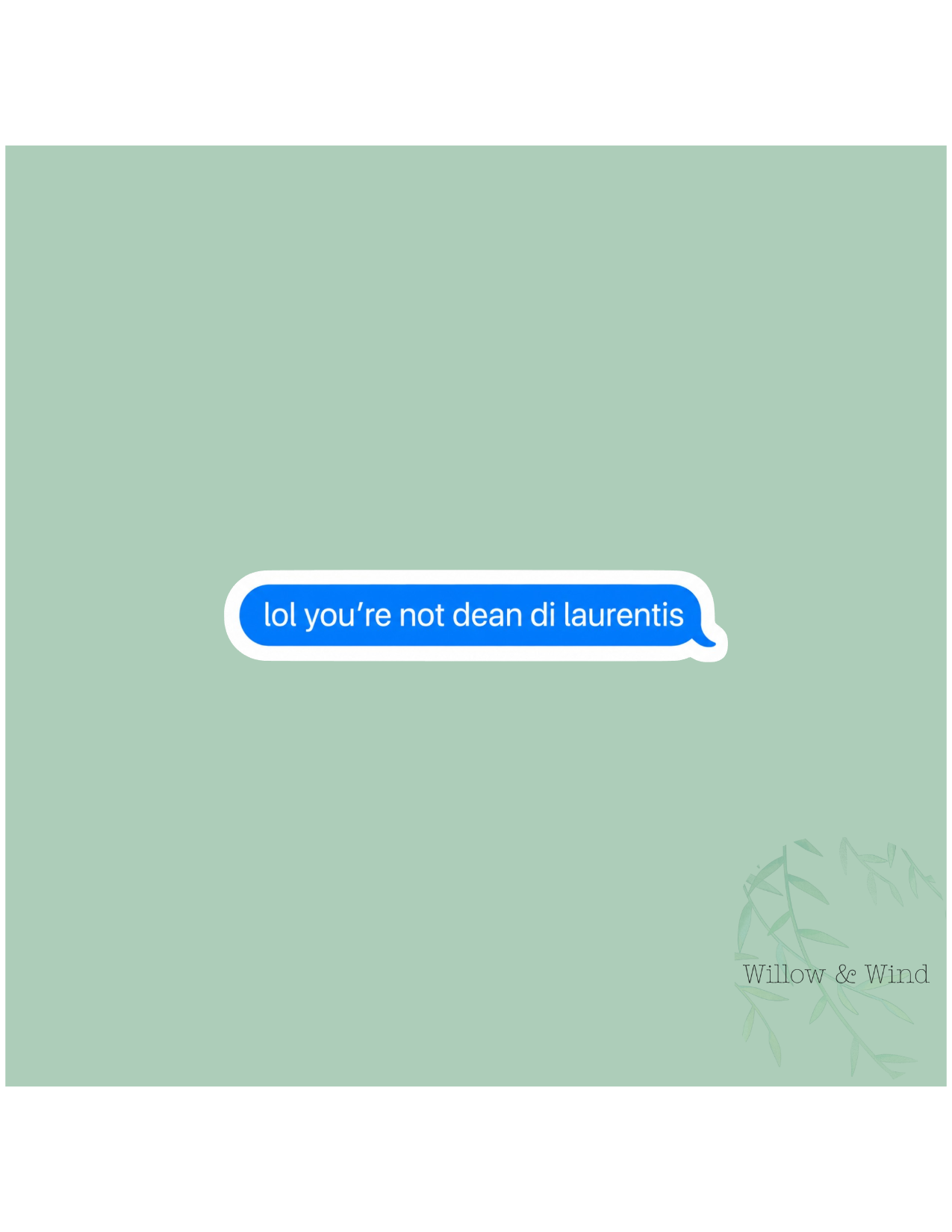 Dean Text - Off Campus Sticker