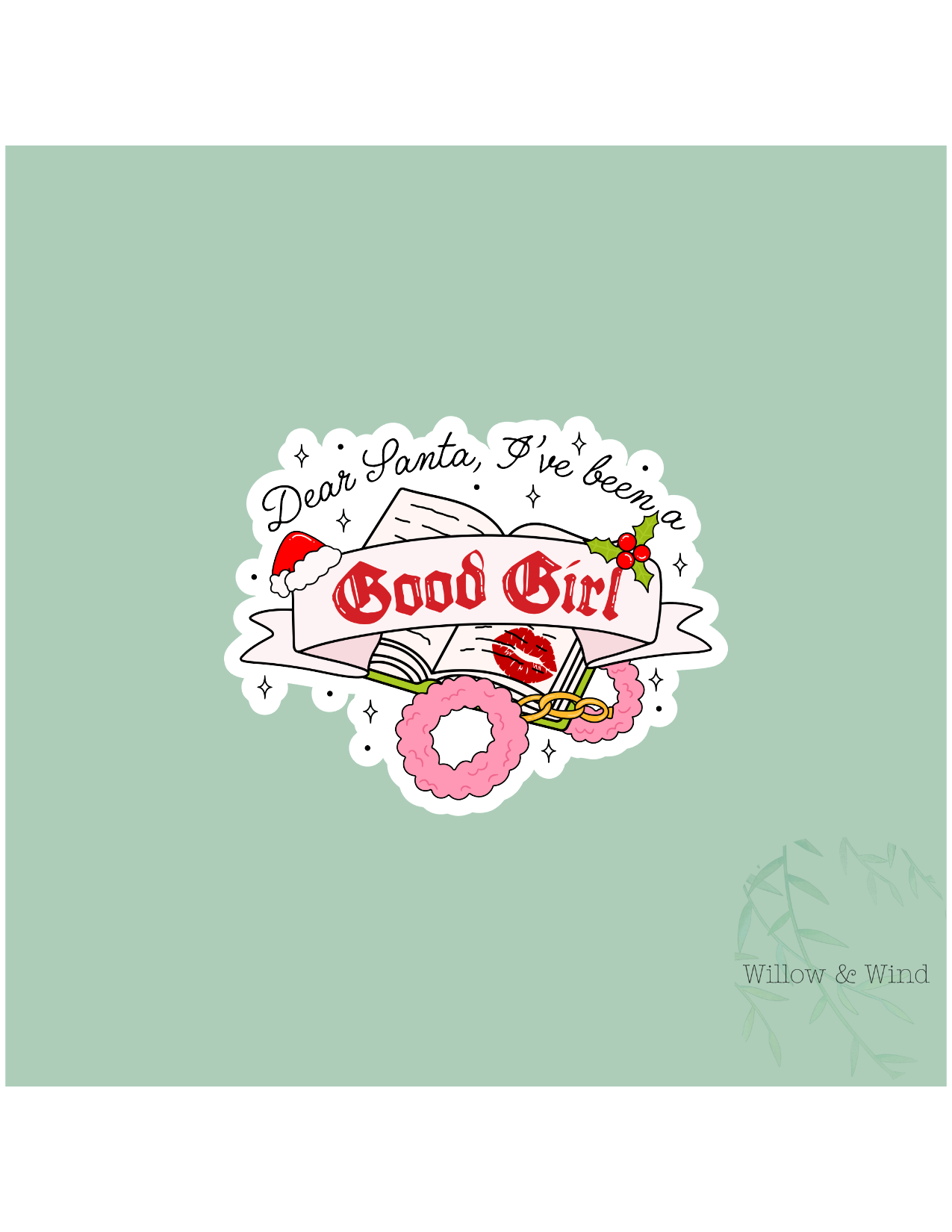 Dear Santa - Bookish Sticker
