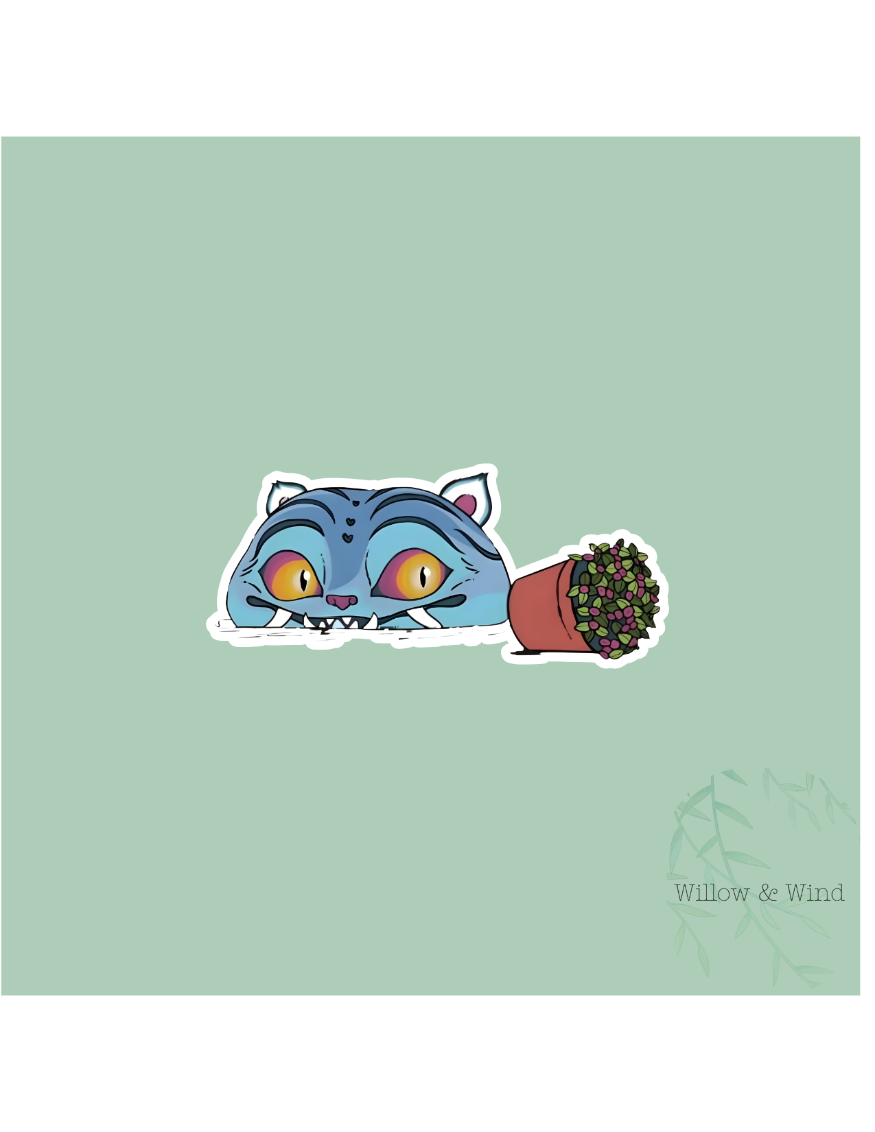 Derpy Cat K-Pop Demon Hunters Sticker