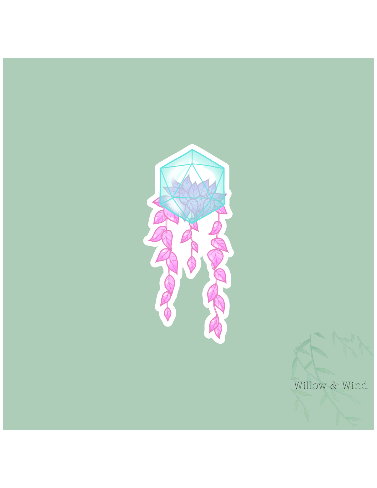 Plant Dice Nerdy Sticker