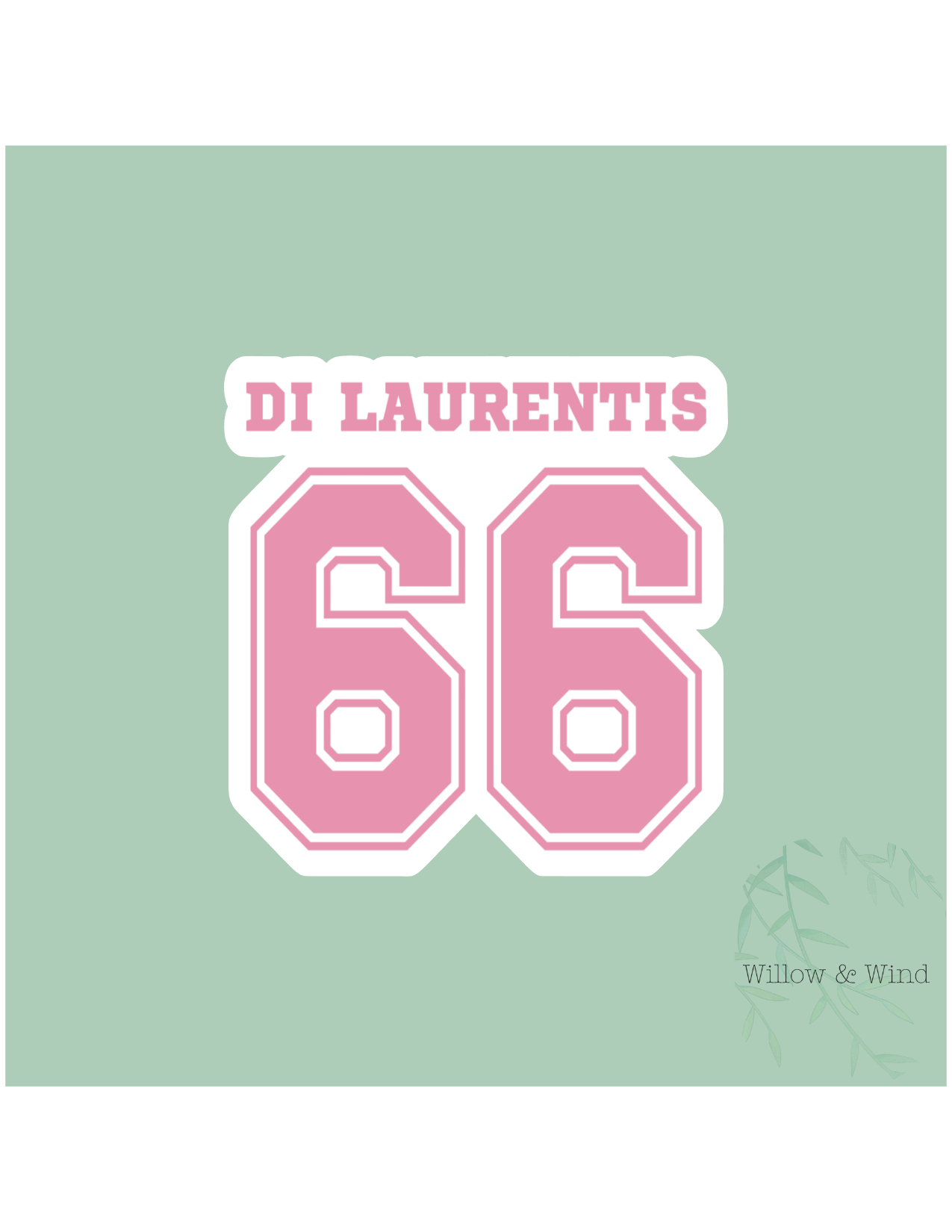 Di Laurentis Number 66 - Off Campus Sticker