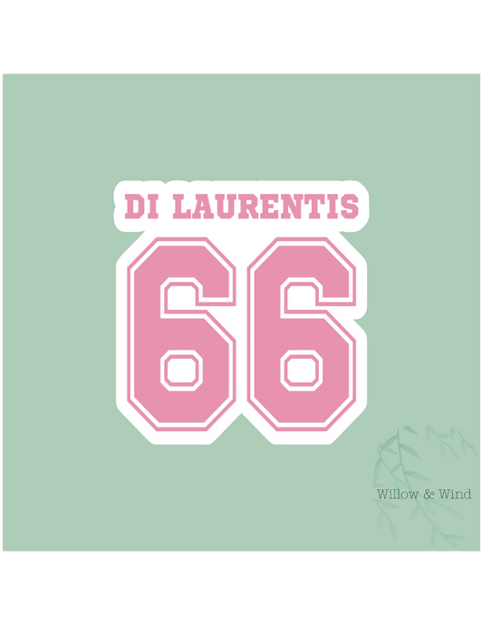 Di Laurentis Number 66 - Off Campus Sticker