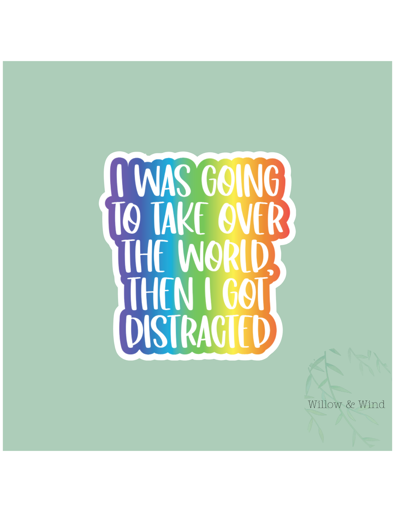 Got Distracted Sticker