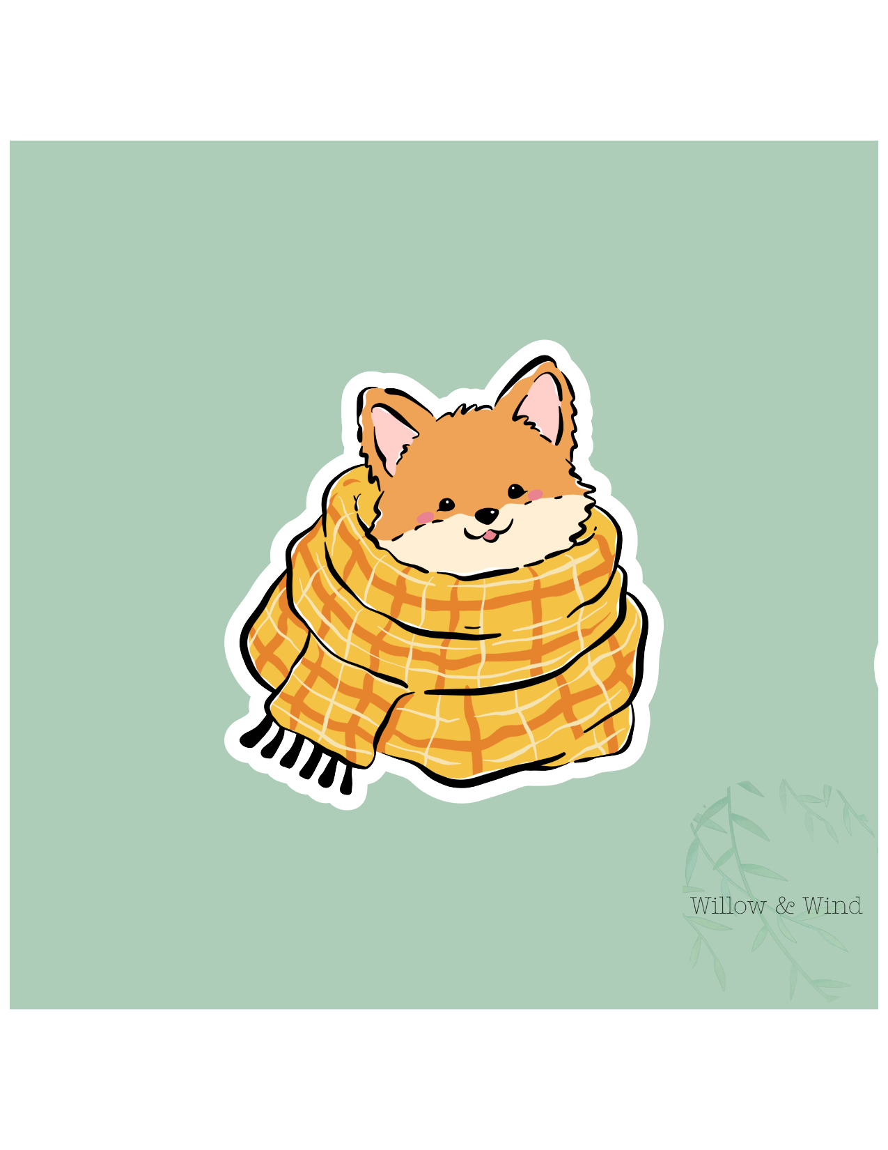 Autumn Scarf - Cozy Autumn Sticker