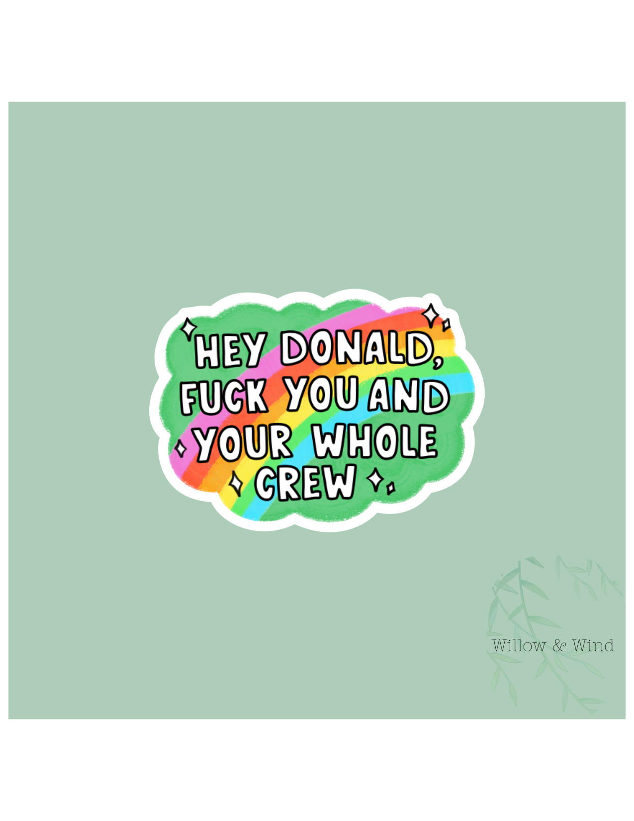 Whole Crew Activism Sticker