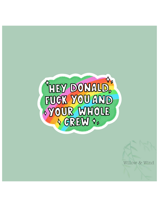 Whole Crew Activism Sticker